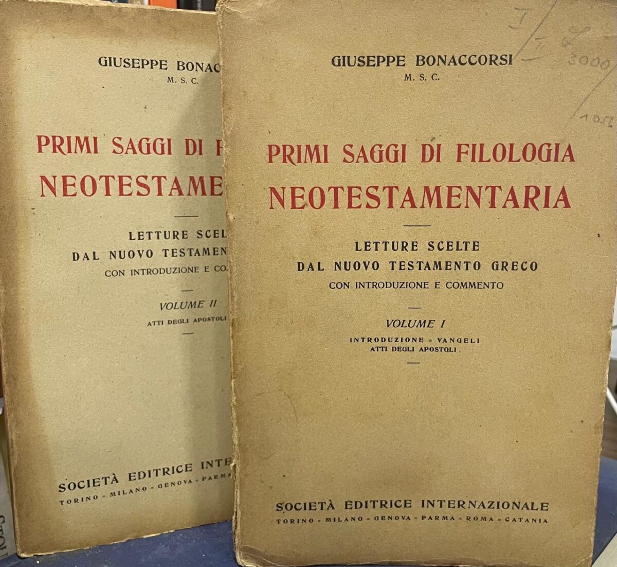 Primi saggi di Filologia Neotestamentaria. Letture Scelte dal Nuovo Testamento Greco. (2 volumes - COMPLETA) - Imagem 1